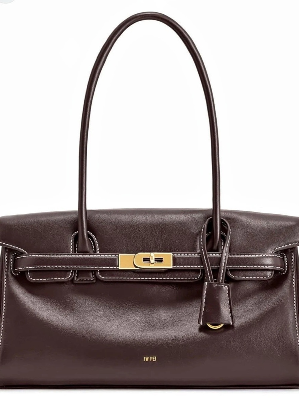 JWPEI Leather Satchel in Brown